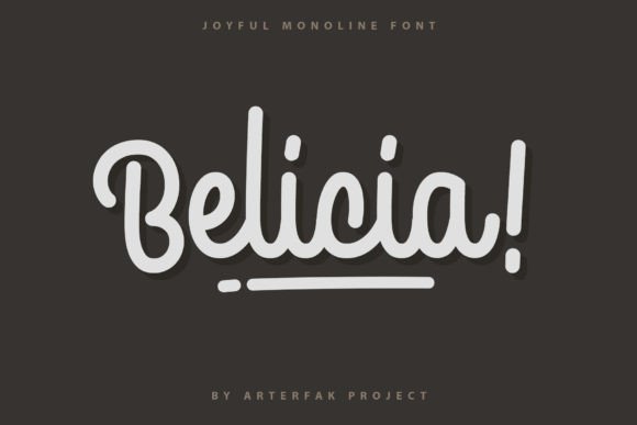 Belicia Font: A Cheerful Script Typeface for Small Business Branding