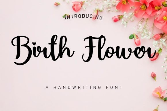 Birth Flower Font: Elevating Brand Identity with Elegant Typography