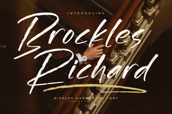 Brockles Richard: A Graceful Script Font for Thoughtful Editorial Design