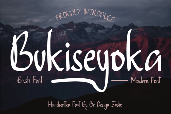Bukiseyoka Font: Elevate Your Craft with Elegant Script Typography