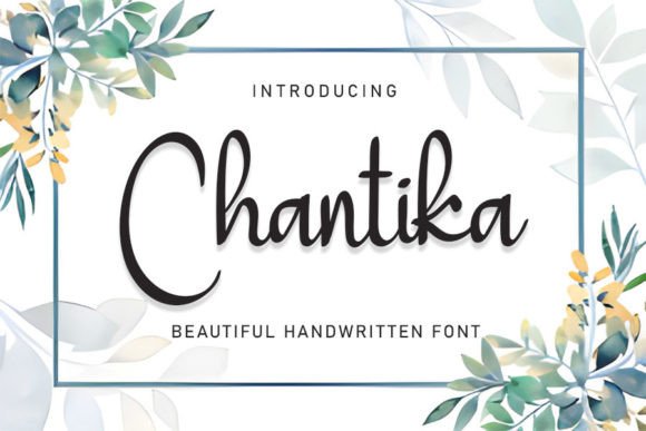 Chantika: A Sweet Script Typeface That Elevates Web Design