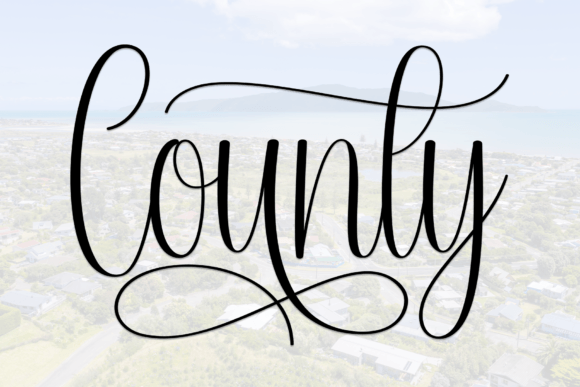 County: A Sweet Script Font for Editorial Design and Digital Publishing
