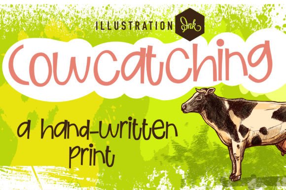 Cowcatching: A Whimsical Font for Playful Brand Identities