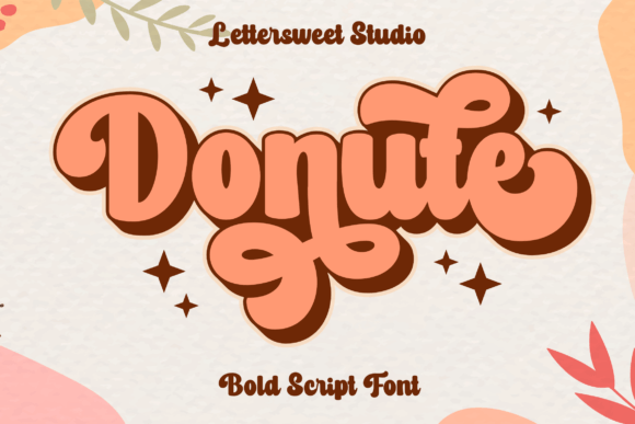 Donute: A Retro Display Script Font That Brings Handmade Designs to Life
