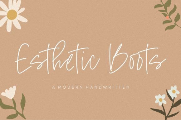 Esthetic Boots: A Modern Handwritten Font for Digital Designers