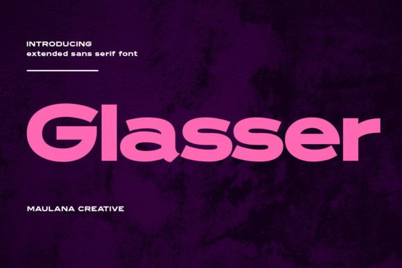 Glasser: A Modern Sans Serif Font for Crafters & Product Designers