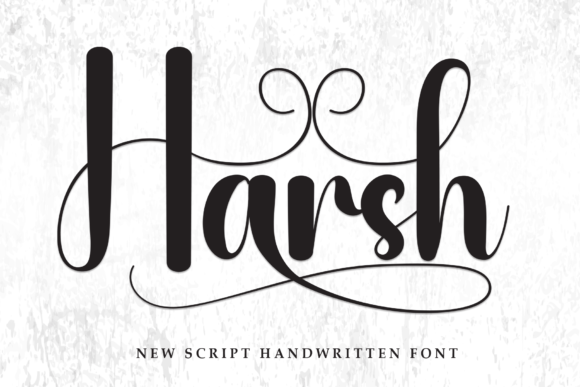 Harsh Font: A Bold Script Typeface for Impactful Editorial Design