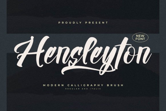 Hensleyton: A Modern Calligraphy Brush Font for Real Branding Projects
