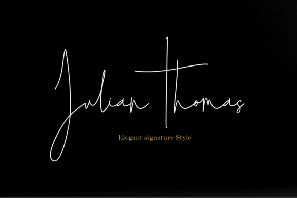 Julian Thomas Font: Elevating Brand Identity with Elegant Script Typography