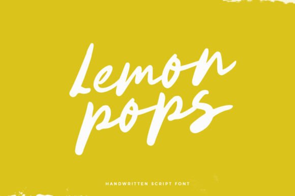 Lemon Pops: A Handwritten Font That Adds Personality to Business Branding