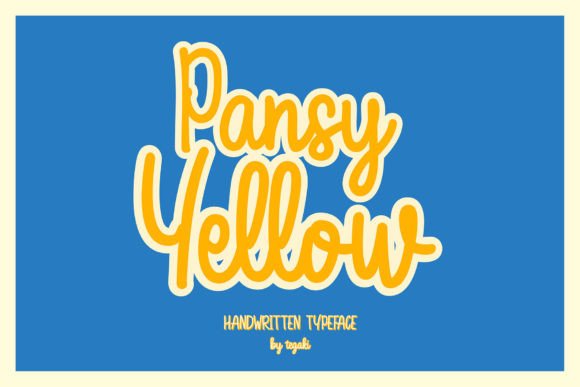 Pansy Yellow: A Stylish Script Font for Digital Designers