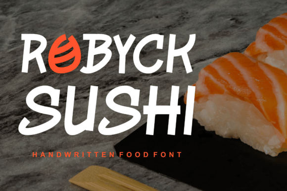 Robycksushi: A Modern Display Font for Bold Web Design