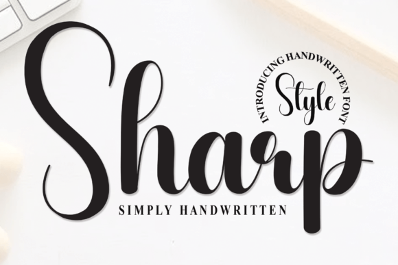 Sharp: A Handwritten Script Font That Elevates Editorial Design