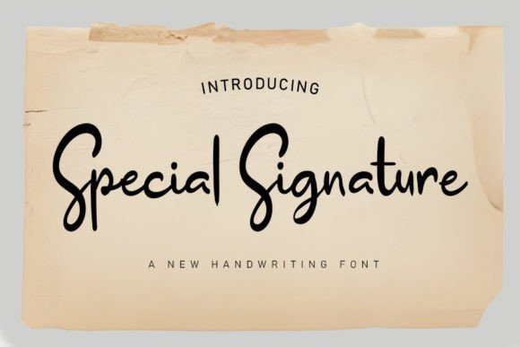 Special Signature: A Handwritten Font That Brings Your Handmade Creations to Life