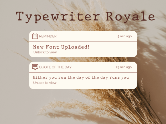 Typewriter Royale: A Vintage Font That Elevates Modern Brand Design