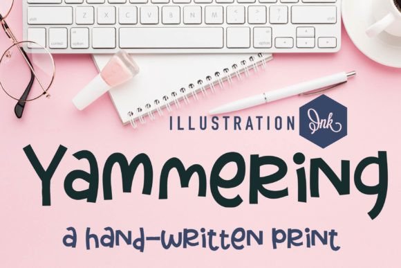 Yammering Font: A Whimsical Touch for Creative Branding Projects